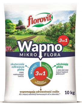 FLOROVIT – WAPNO OGRODOWE NAWOZOWE DO TRAWNIKA 5 KG